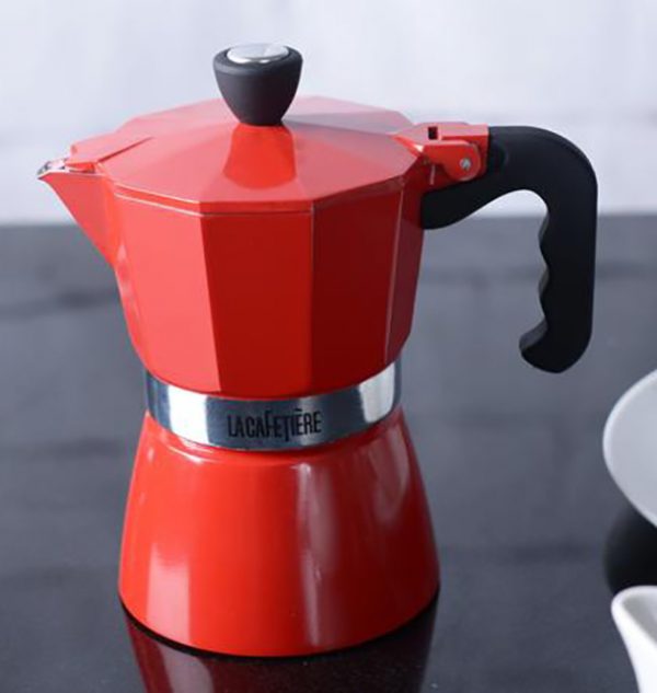 La Cafetiere Classic Espresso 3 Cup red