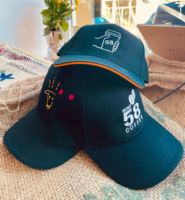 Mont58 embroidered coffee cap